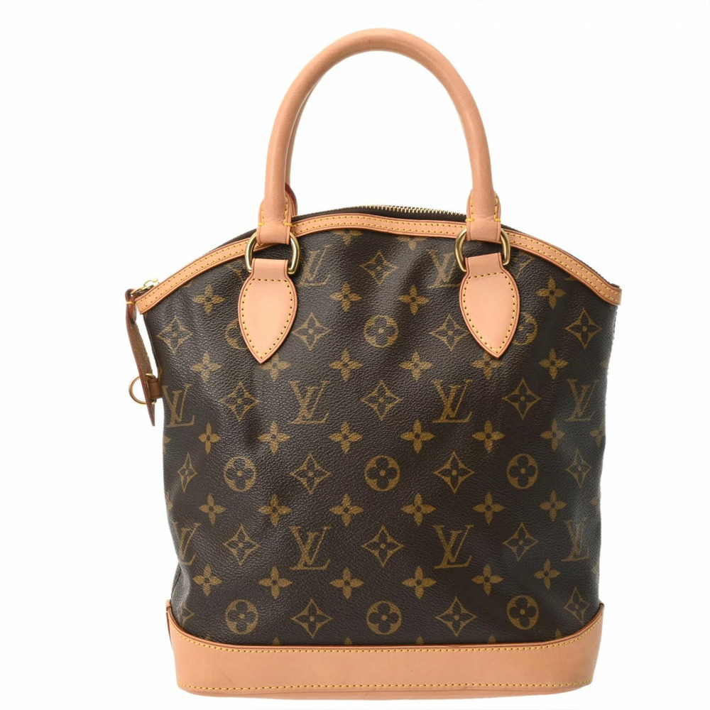 LOUIS VUITTON Monogram Lockit Brown Canvas Handbag